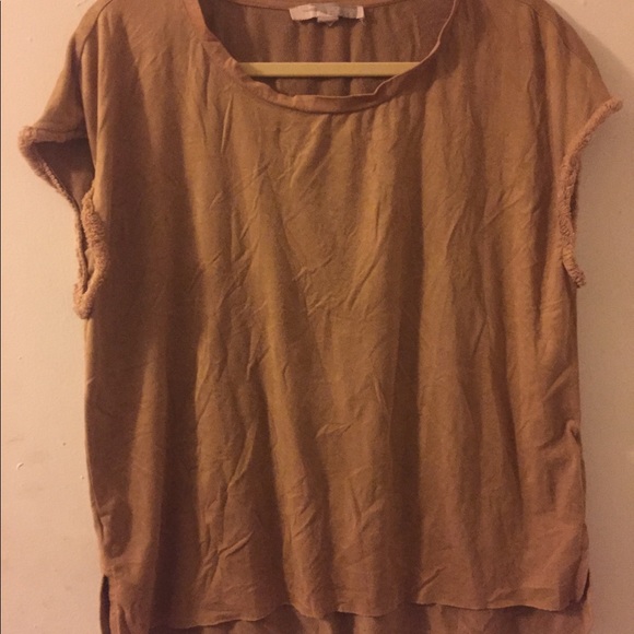Suede tan t-shirt - Picture 2 of 4